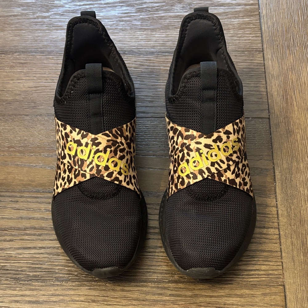 Adidas Women's Pure Motion adapt running shoes Black and Leopard print